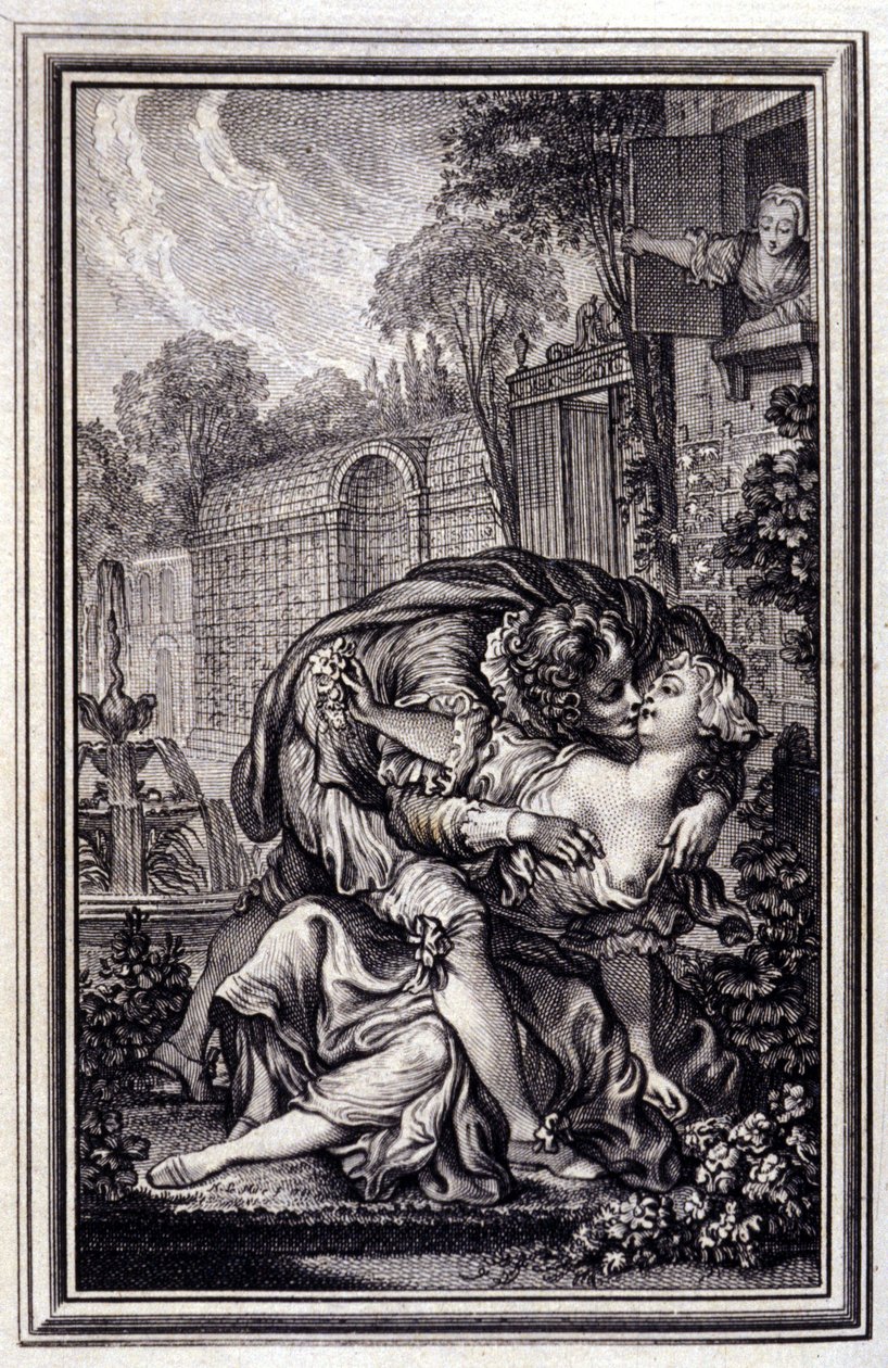 Služebník odůvodněný - v „“Povídkách a povídkách ve verších”” od Jeana La Fontaina. 1762. od Unknown artist