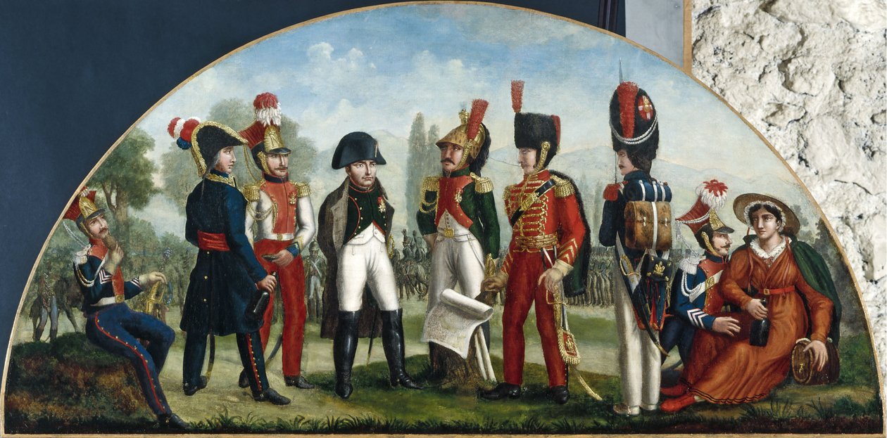 Po Slavkově. Znak obchodníka s vínem, mezi lety 1800 a 1815 (znak) od Unknown artist