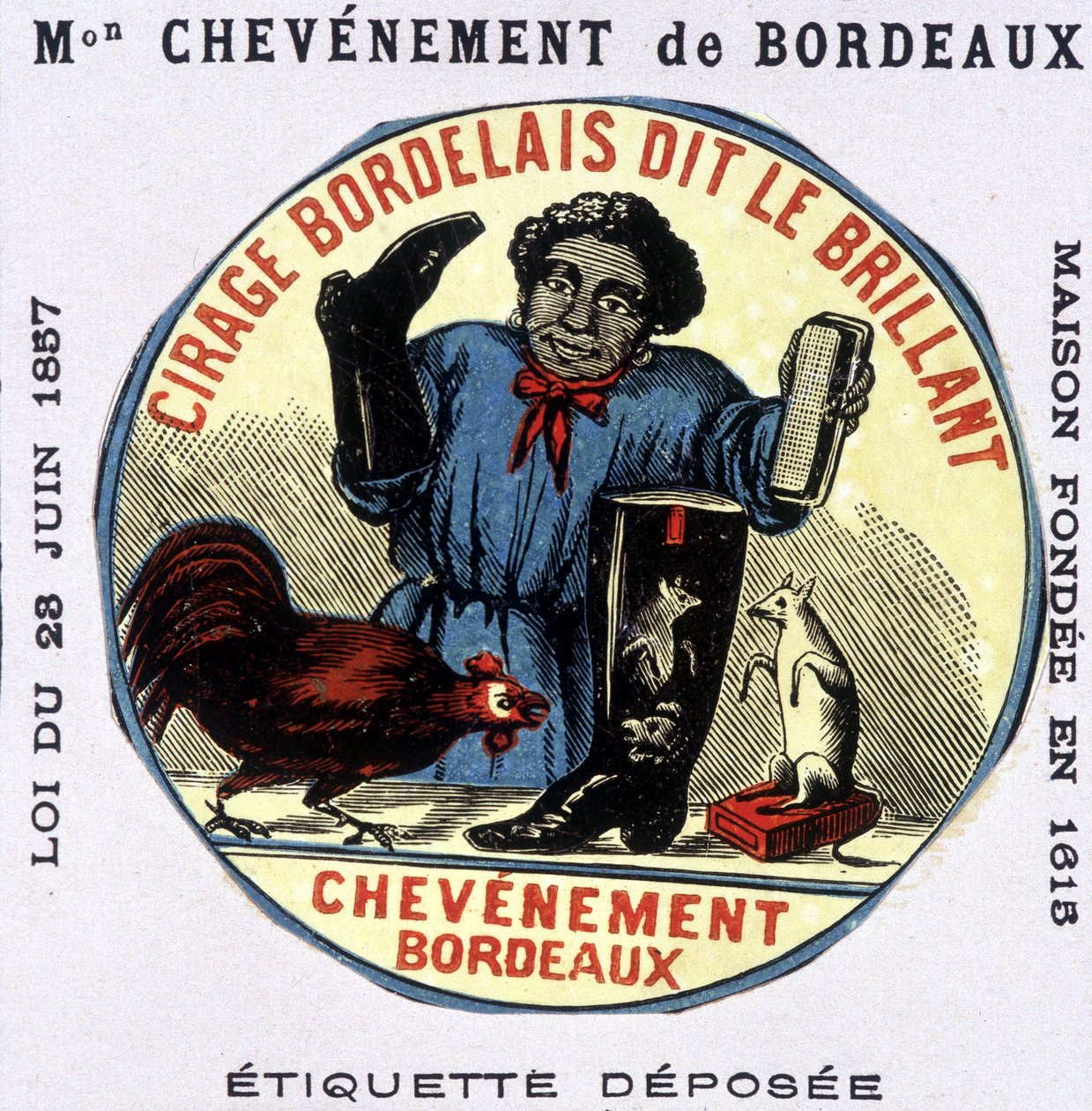 Štítek “”Bordelais Polish dit le Brillant: Chevènement de Bordeaux””. n.d. 19. století od Unknown artist