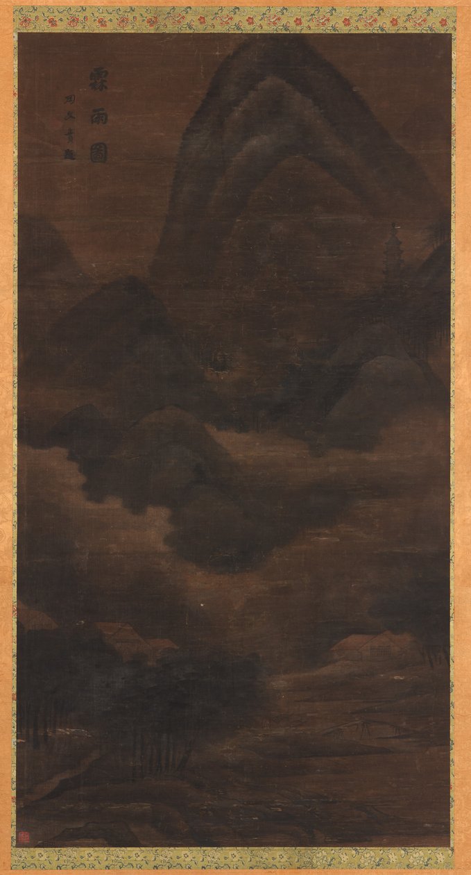 Krajina: déšť v horách od Unknown artist