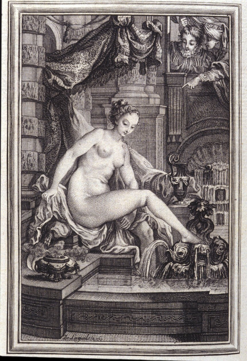 Král Candaules a mistr vpravo – v „Pohádkách a povídkách ve verších“ od Jean La Fontaine. 1762. od Unknown artist