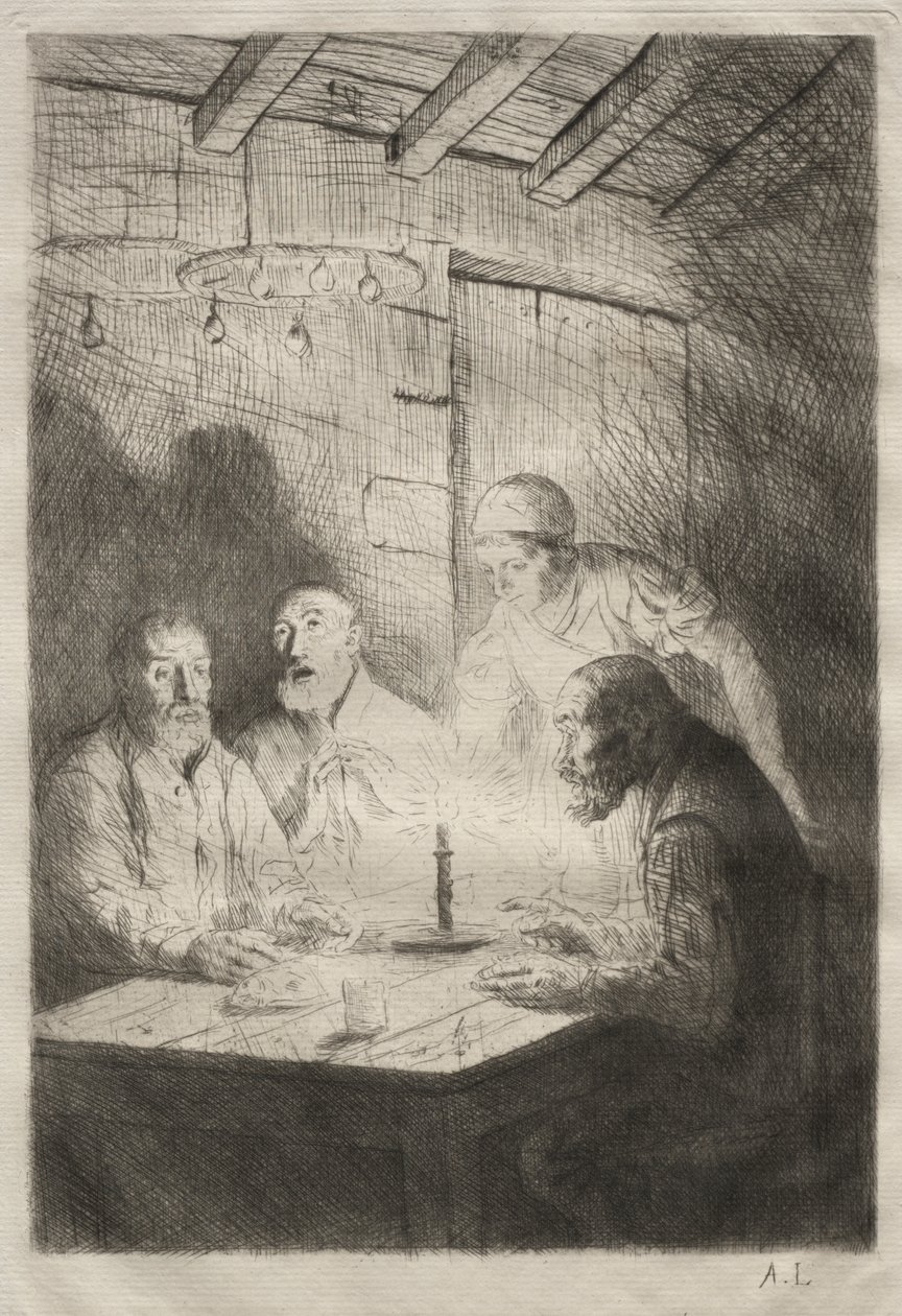 Večeře v neštěstí od Unknown artist