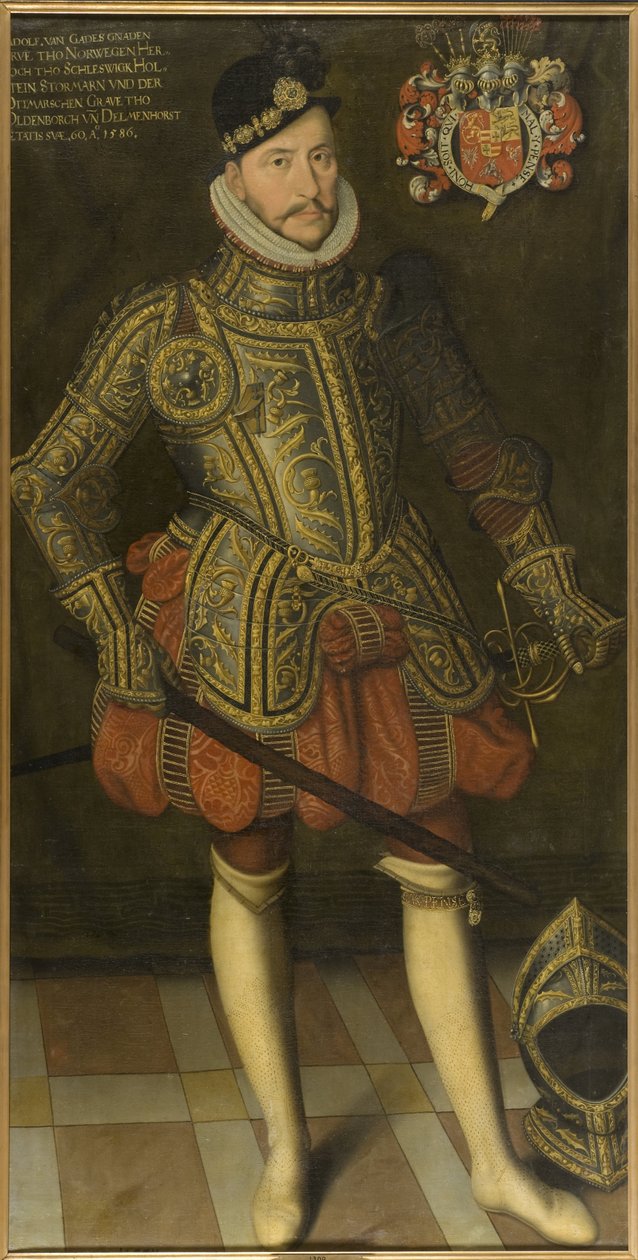 Le duc Adolphe de Holstein Gottorp - Portrét vévody Adolfa z Holštýnska-Gottorpu (1526-1586), Anonym . Olej na plátně od Unknown artist