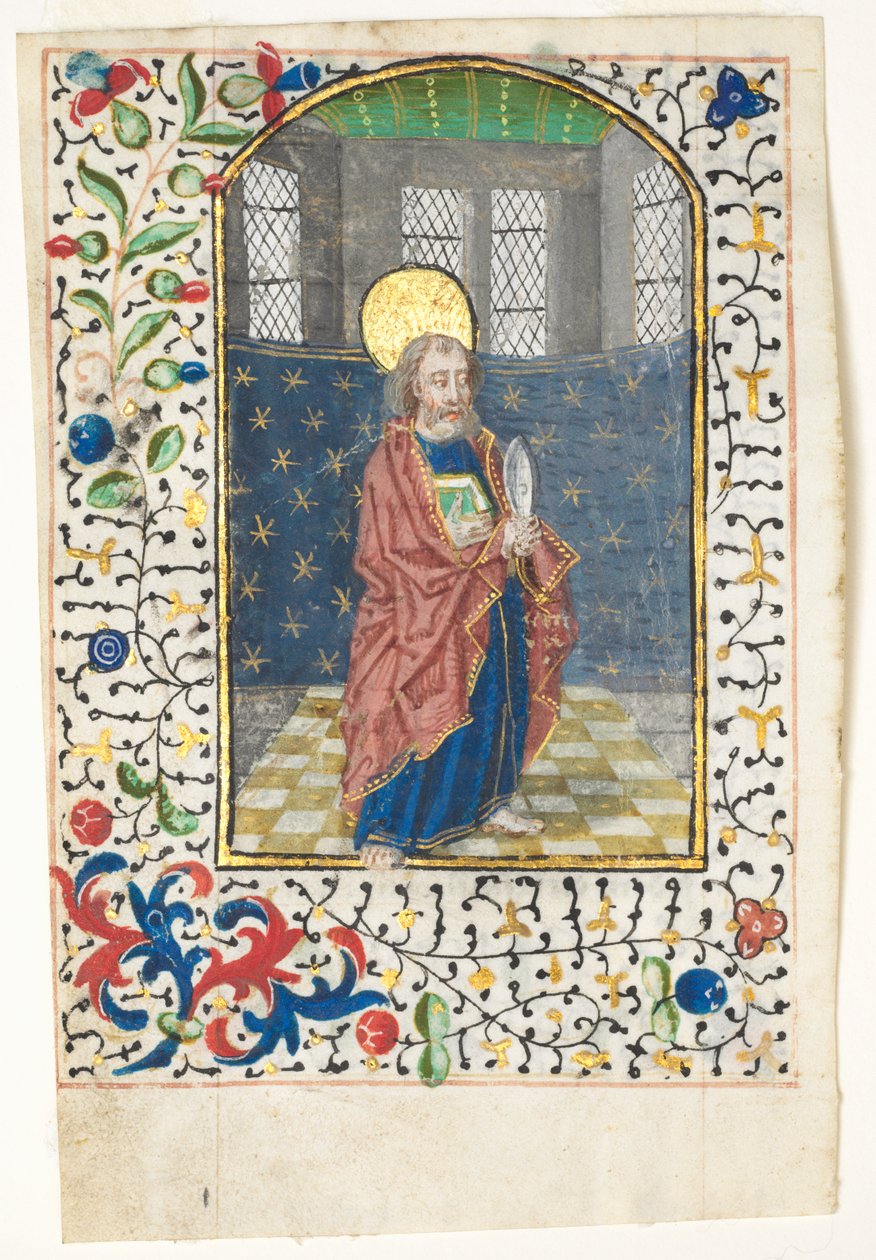 List z knihy hodin: Sv. Bartoloměj od Unknown artist