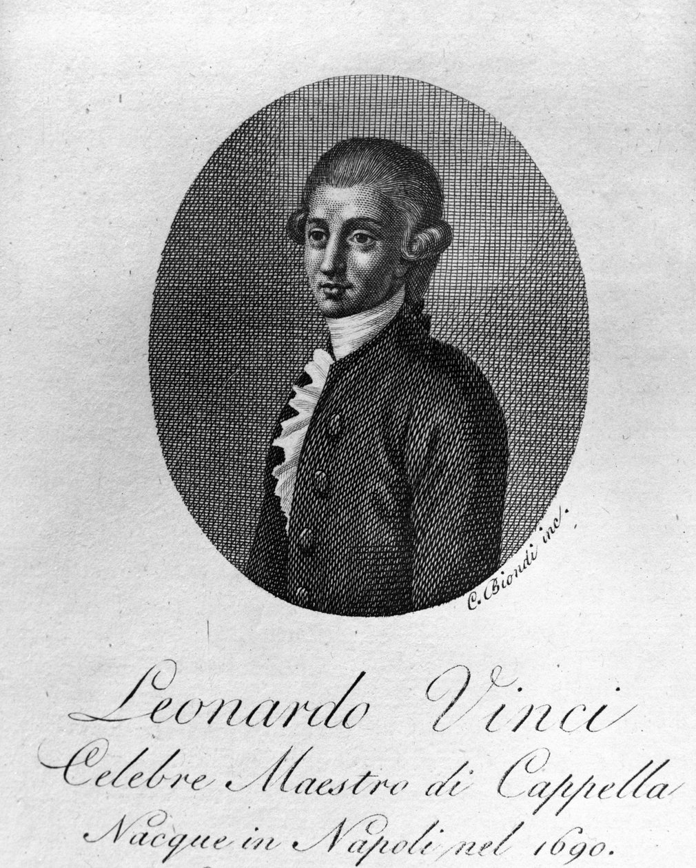Leonardo Vinci , italský skladatel od Unknown artist