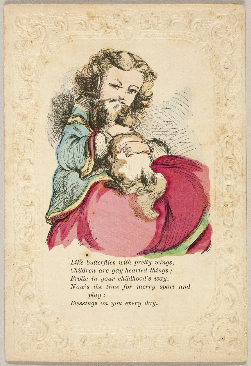 Jako motýli s krásnými křídly (valentýnka) od Unknown artist