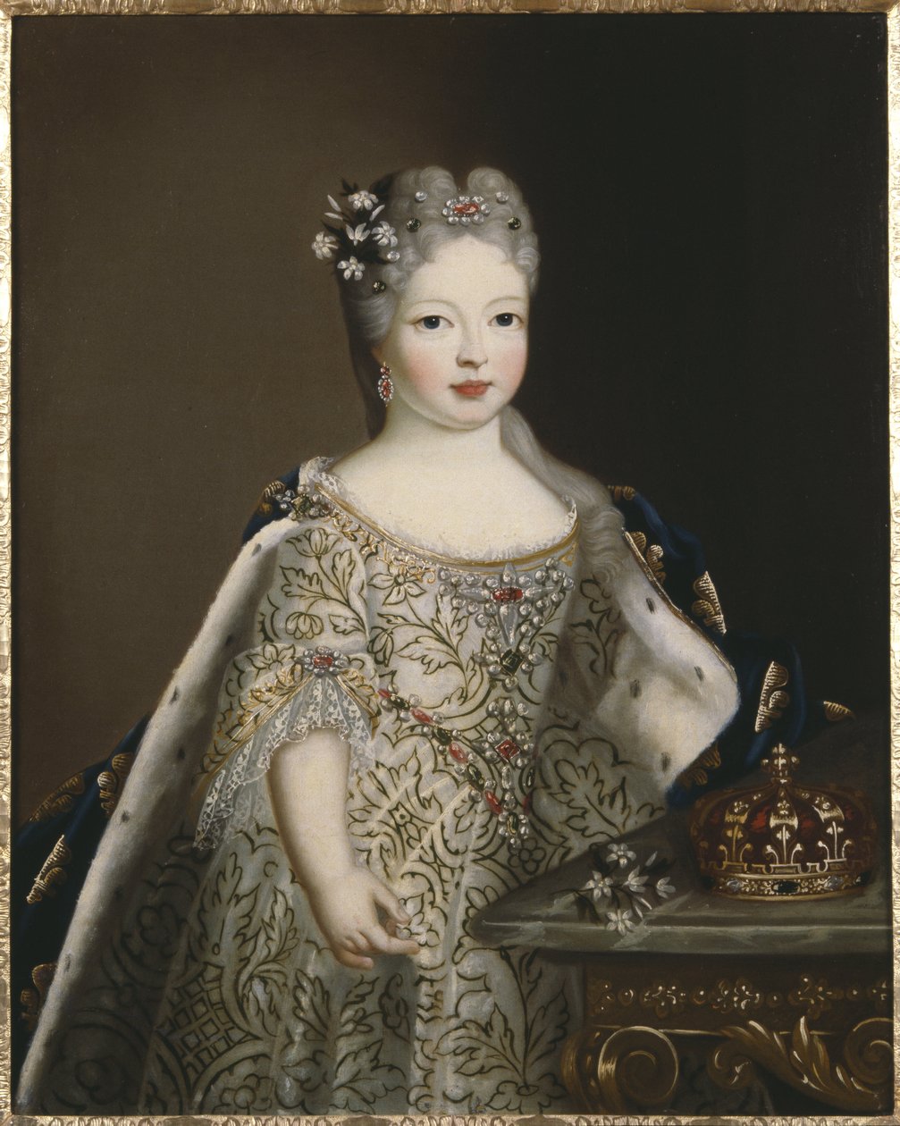Infanta Maria Anne Victoria Španělská, královna Portugalska - Portrét Infanta Mariana Victoria Španělska (1718-1781), královna Portugalska, Anonym. Olej na plátně. Rozměr: 78 x 63 cm. Národní muzeum Stockholm od Unknown artist