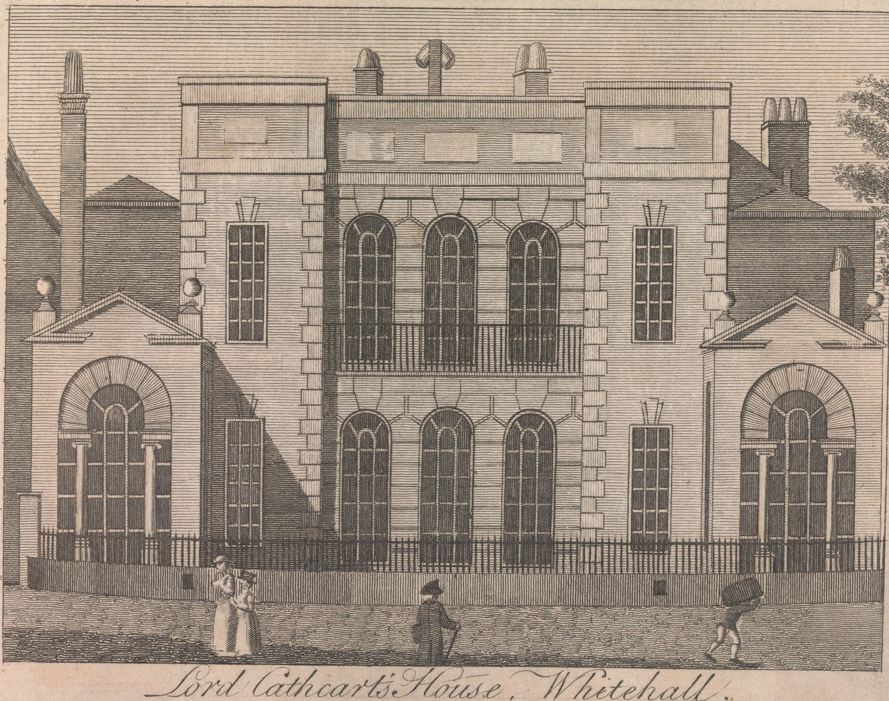dům lorda Cathcarta, Whitehall; strana 58 (první díl) od Unknown artist