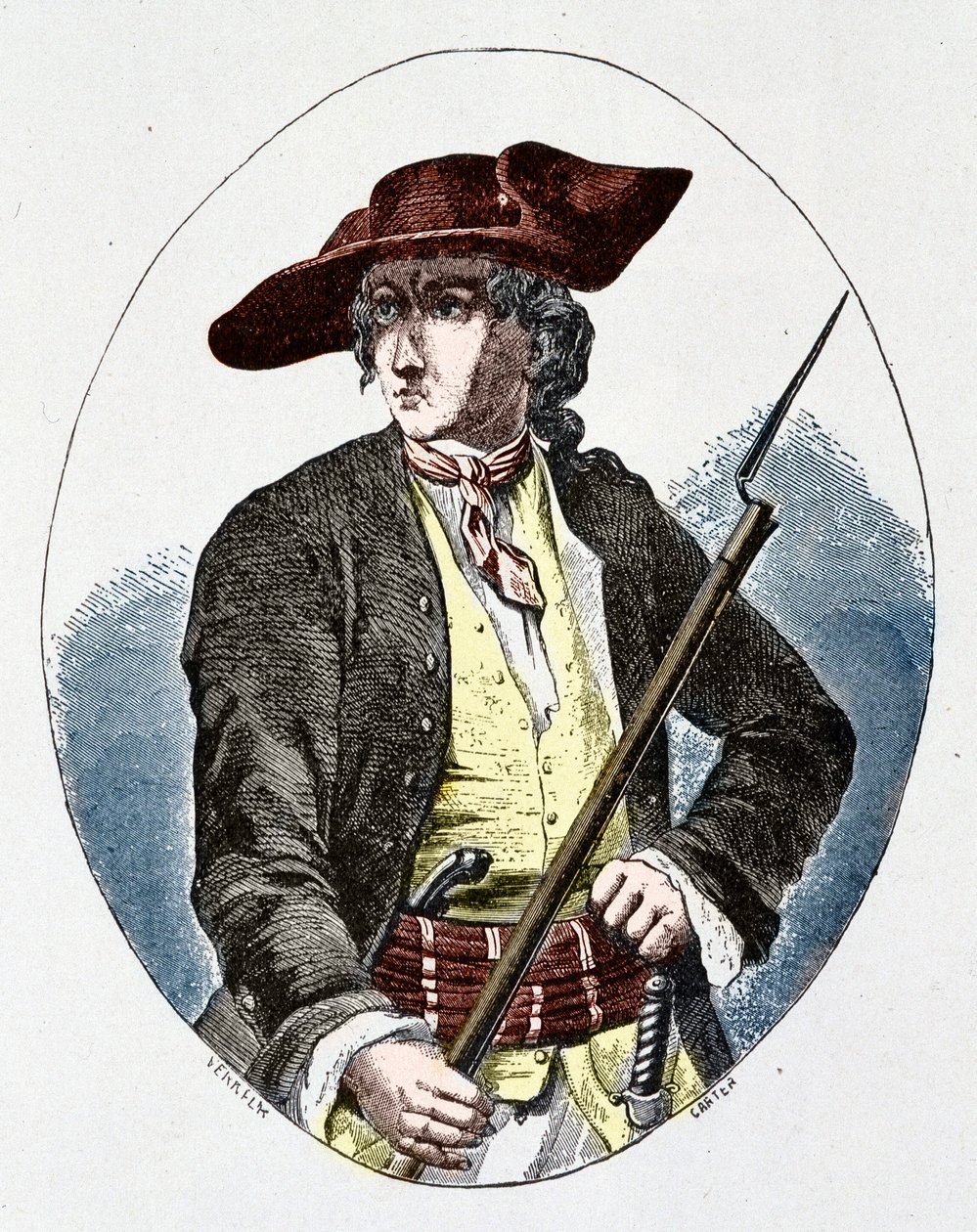 Louis Mandrin (1725 - 1755) francouzský pašerák od Unknown artist