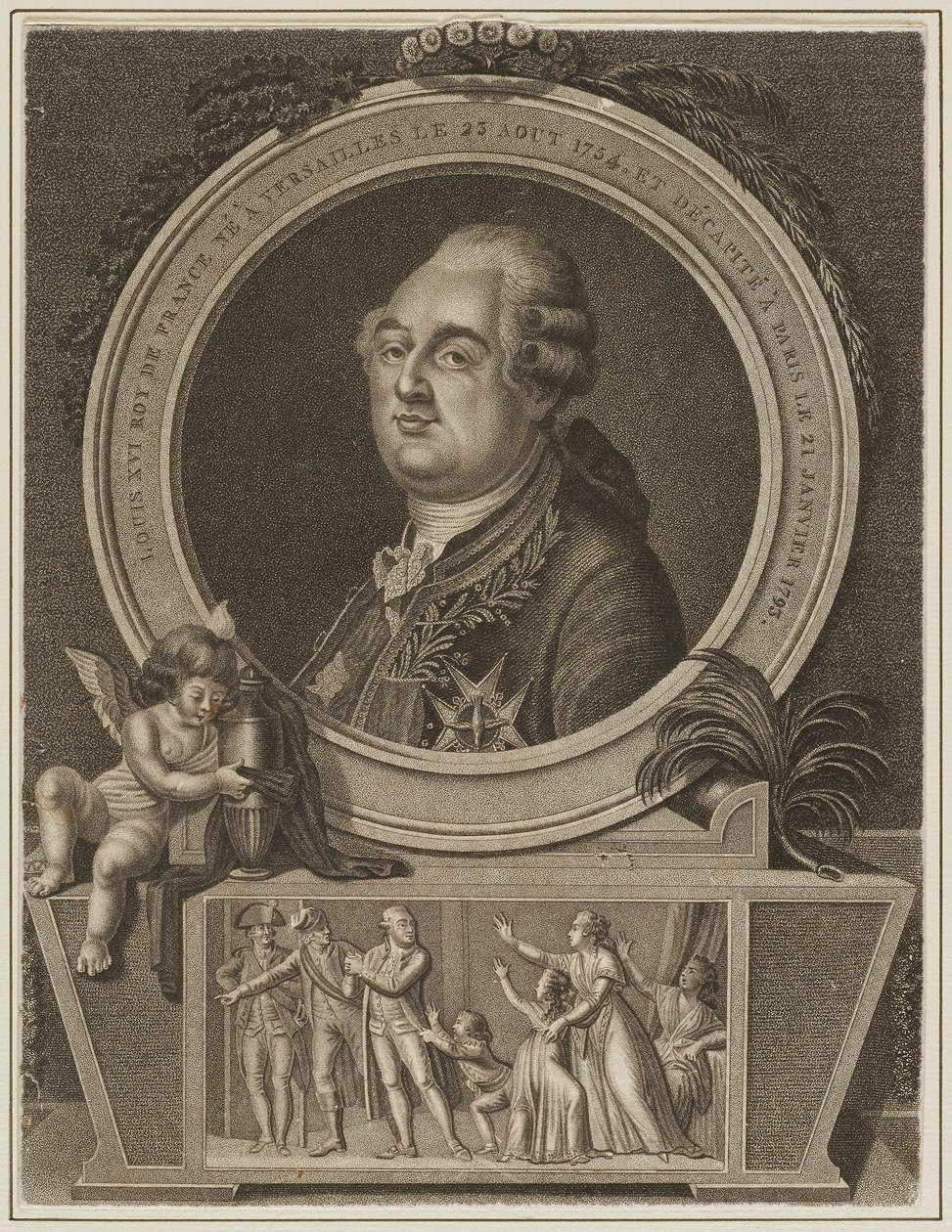 Ludvík XVI. - francouzský král od Unknown artist