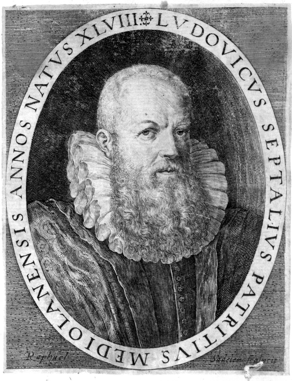 Ludovico Settala (1552 - 1633), italský lékař v Pavii. od Unknown artist