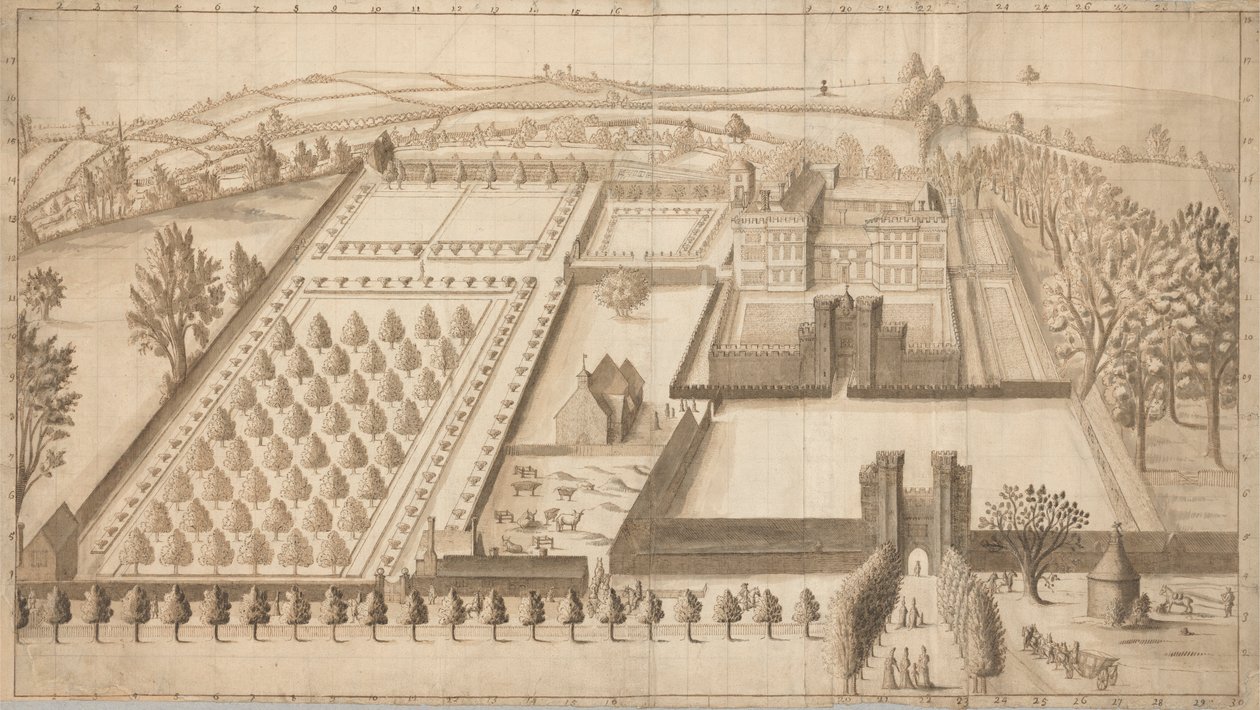 Hrad Lullingstone od Unknown artist