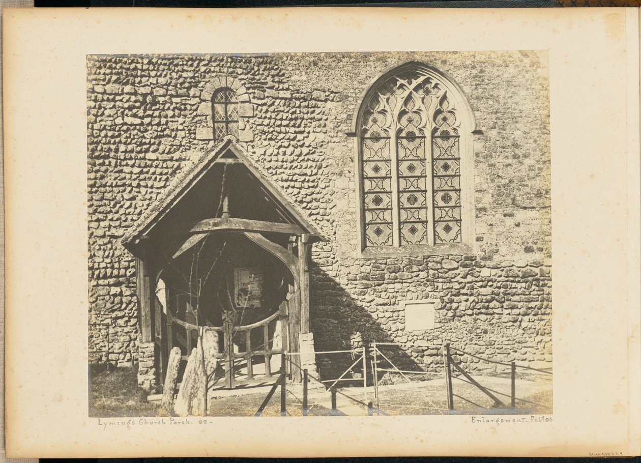 Kruchta kostela v Lyminge. od Unknown artist
