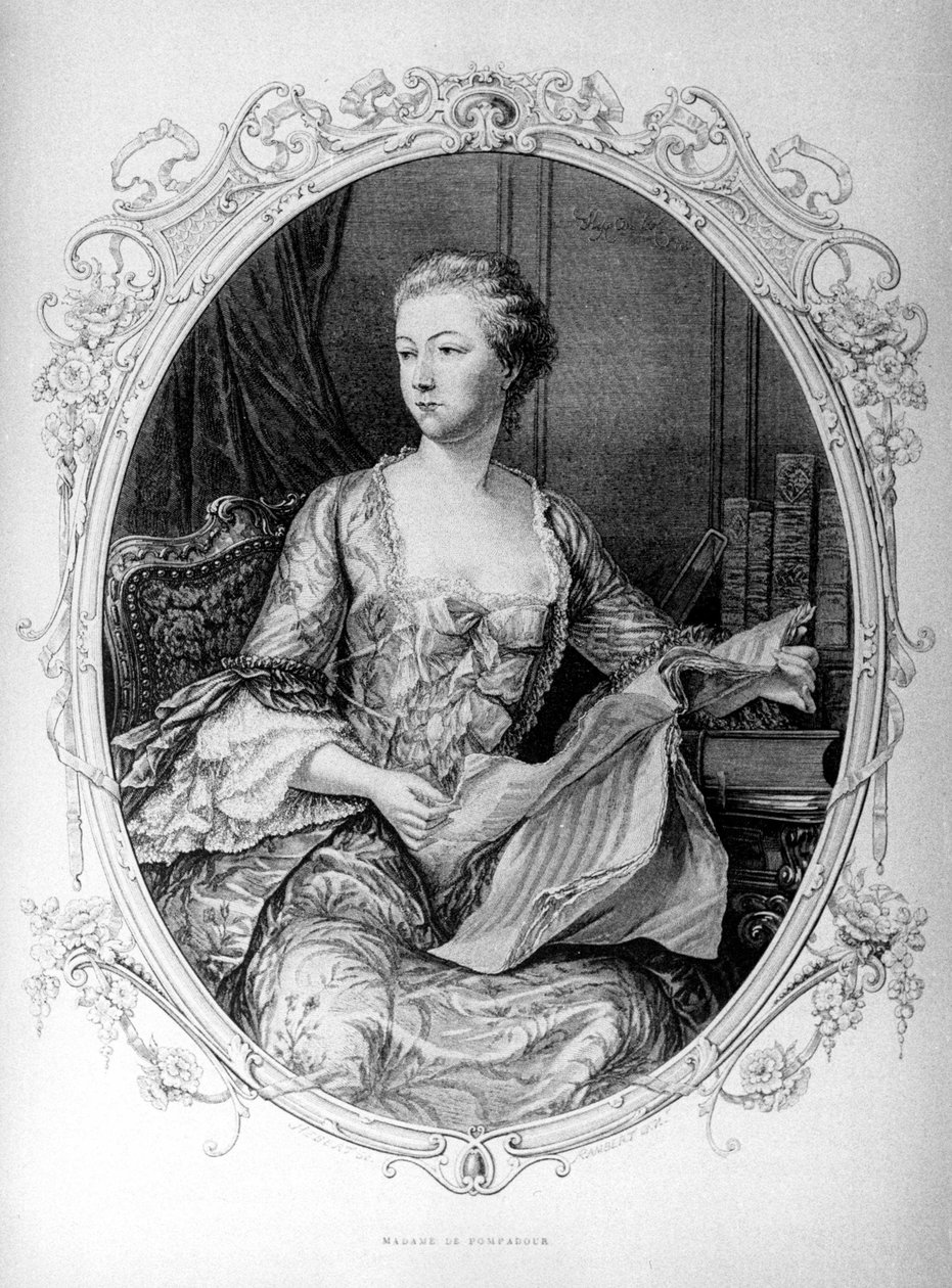 Madame de Pompadour, Jeanne Antoinette Poisson (1721-1764) (markýza z Pompadour)) od Unknown artist