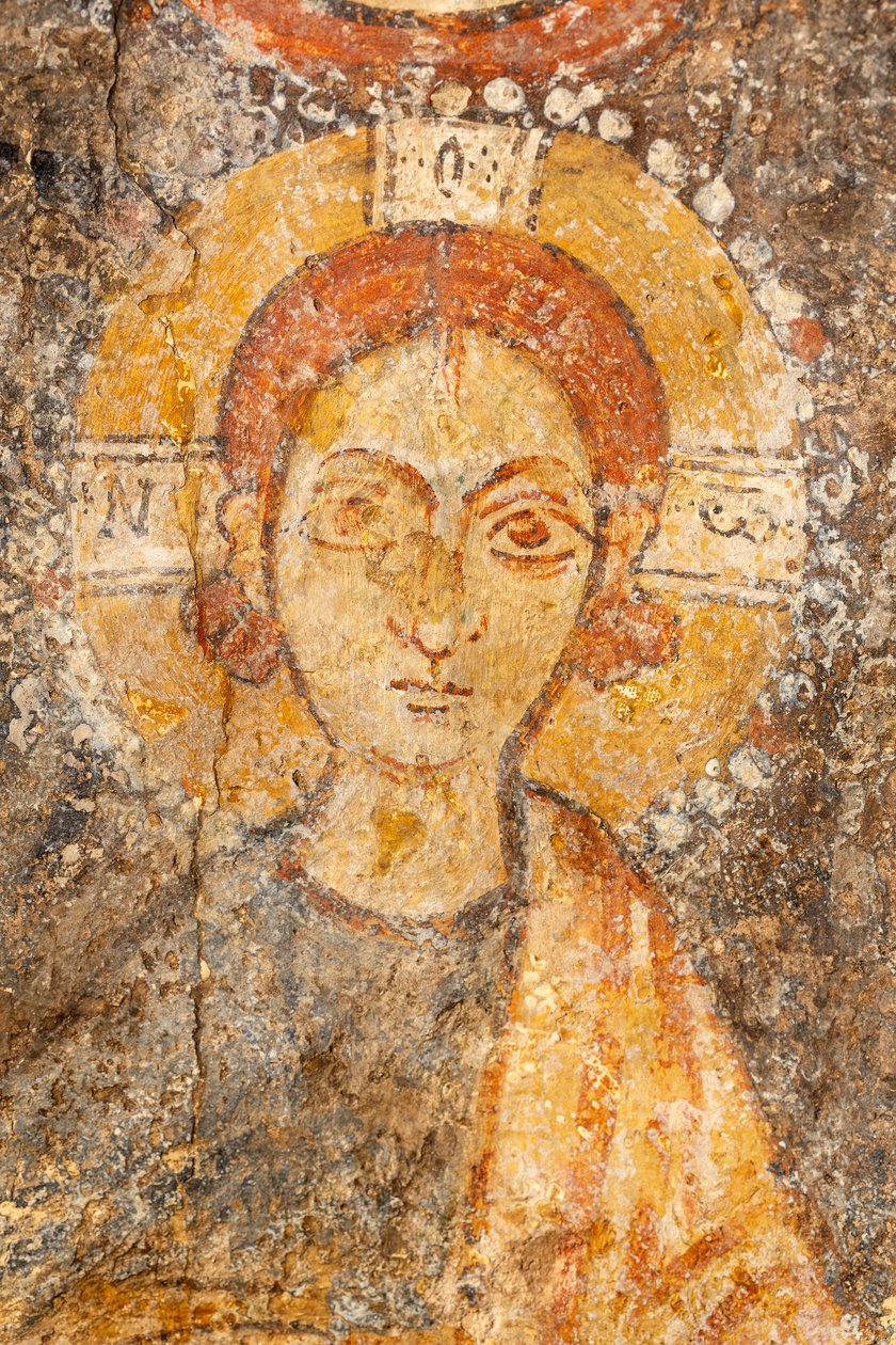 Madona s dítětem mezi archanděly, detail dítěte od Unknown artist