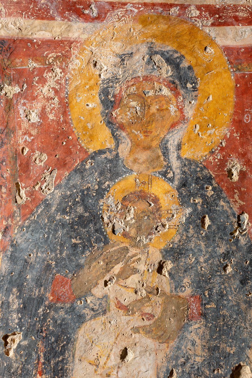 Madona s dítětem mezi archanděly Michaelem a Gabrielem od Unknown artist