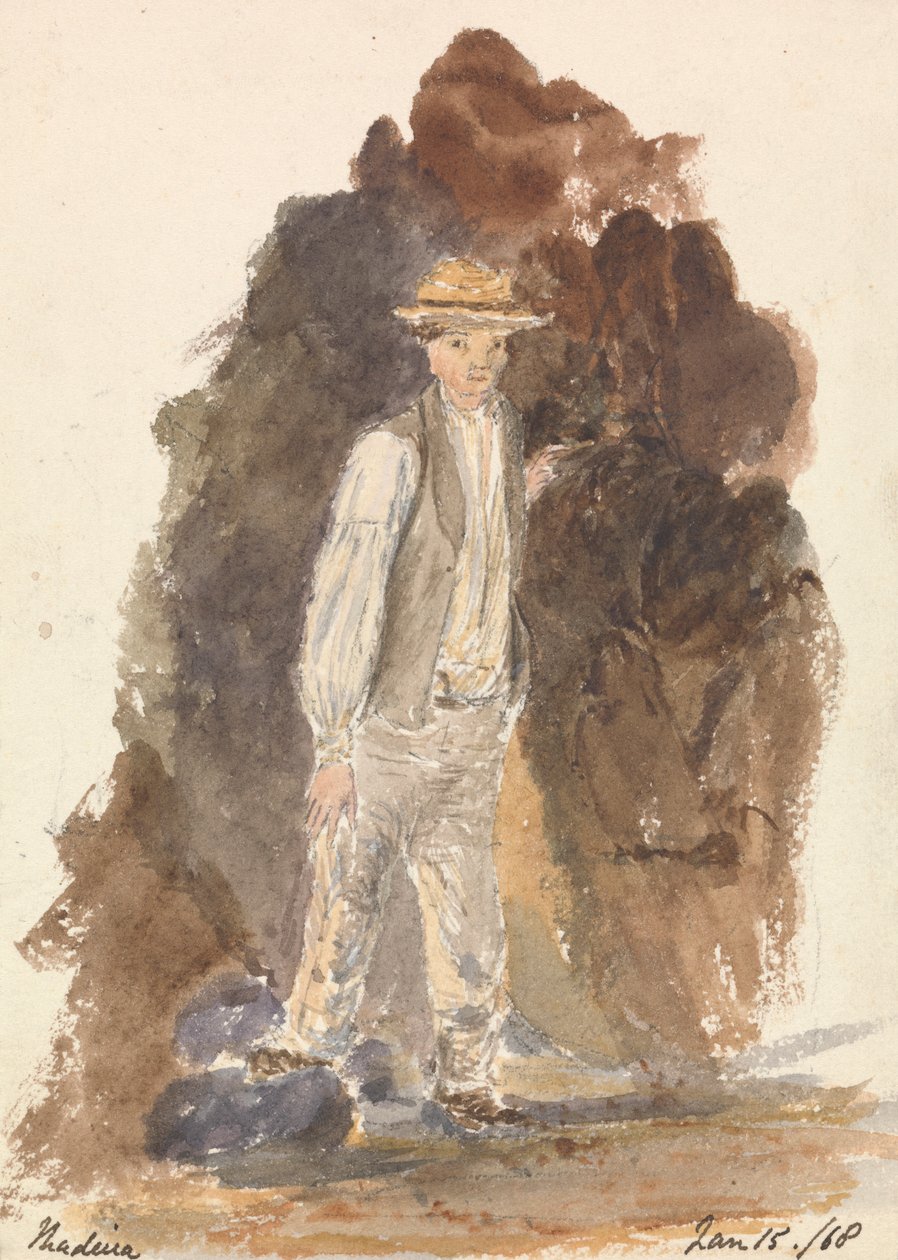 Man Standing (Madeira, leden 15/68) od Unknown artist