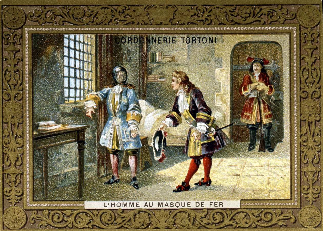 Muž se zámky železné masky ve vězení svaté Margarity - chromo ševce Tortoni od Unknown artist