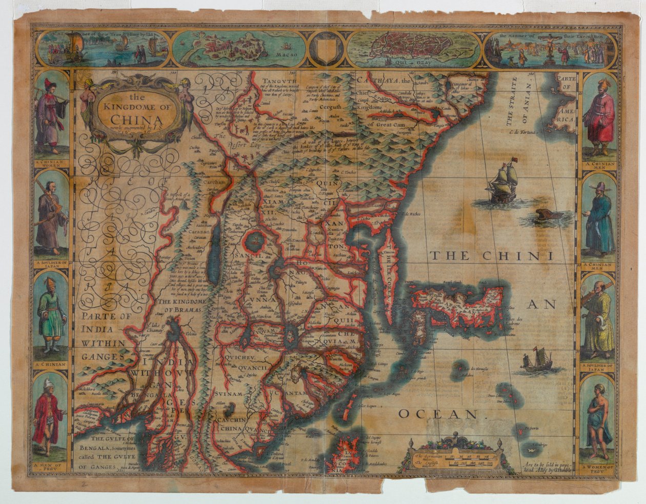 Mapa Číny od Unknown artist