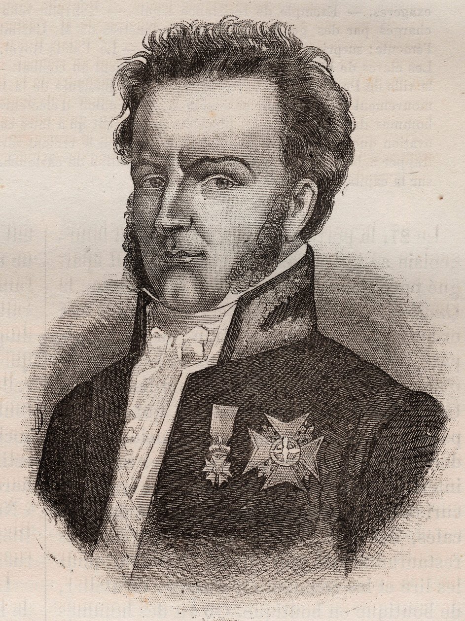 Martial de Guernon-Ranville (Guernon Ranville), francouzský soudce a politik - 1787-1866 od Unknown artist