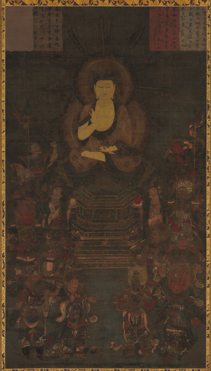 Medicínský mistr Buddha a dvanáct božských generálů od Unknown artist