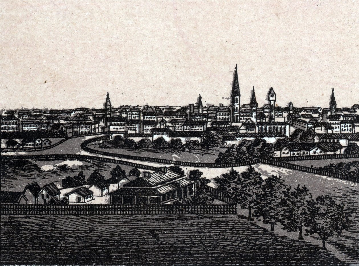 Melbourne, Austrálie; Obecný pohled. v „The World Illustrates 168 Views“ Nedatováno (konec 19. století) od Unknown artist