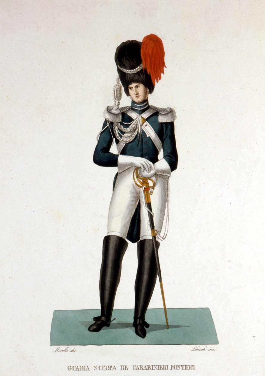 Člen Papežského četnictva Vatikánského státu. od Unknown artist