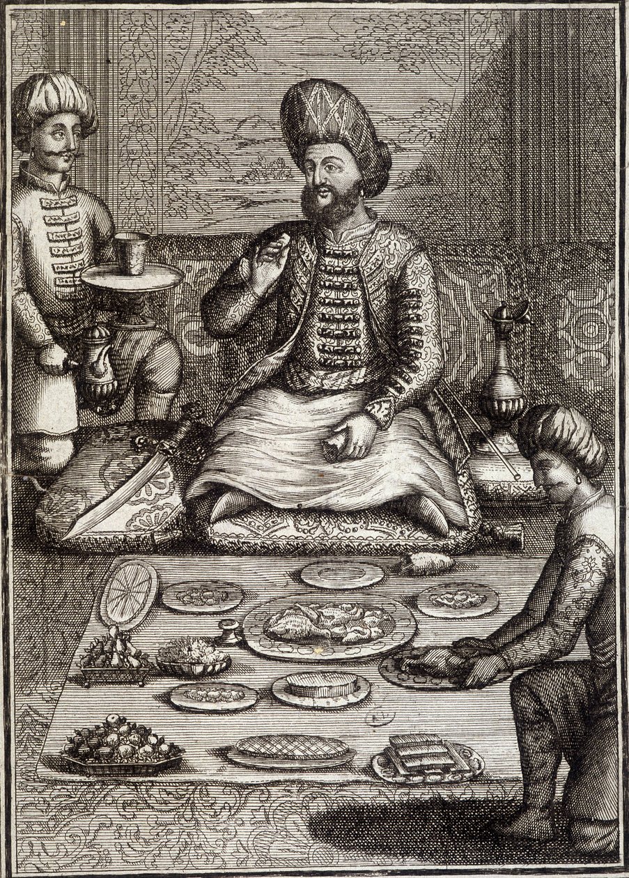 Méhémet Réza Beg, velvyslanec Persie, počátek 18. století. od Unknown artist