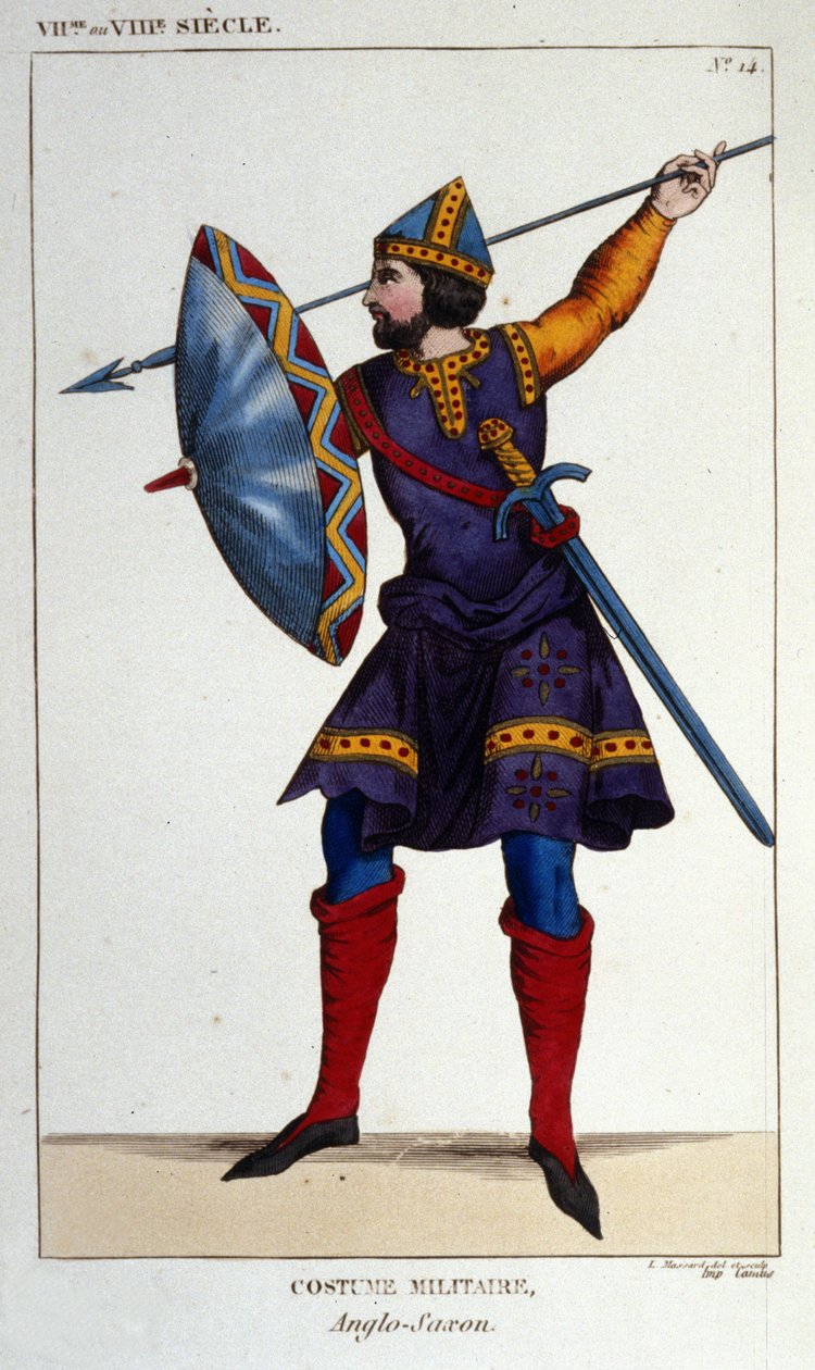 Vojenský kostým anglického válečníka - Saxon od Unknown artist