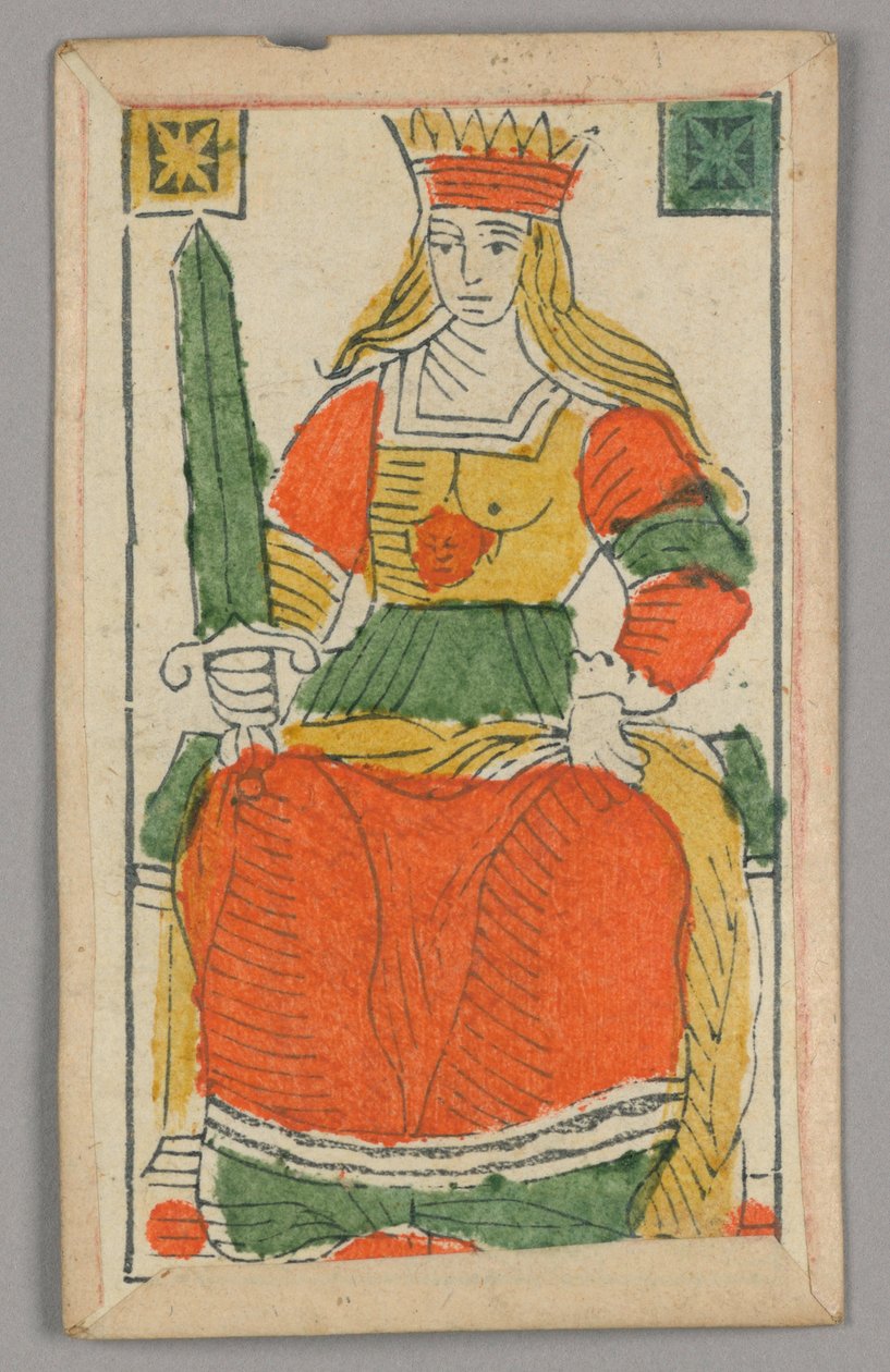 Hrací karta Minchiate (Tarot). od Unknown artist
