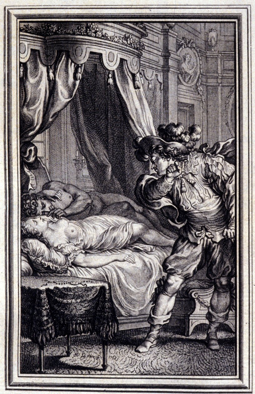 Mona Lisa - v “”Příběhy a povídky ve verších”” od Jean La Fontaine. 1762. od Unknown artist