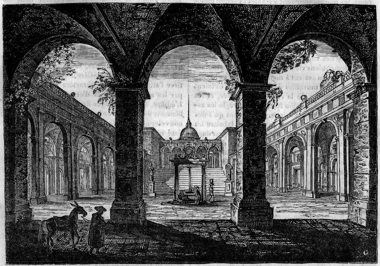 Montecassino Abbey (Monte Cassino, Montecassino, Montecassino) od Unknown artist