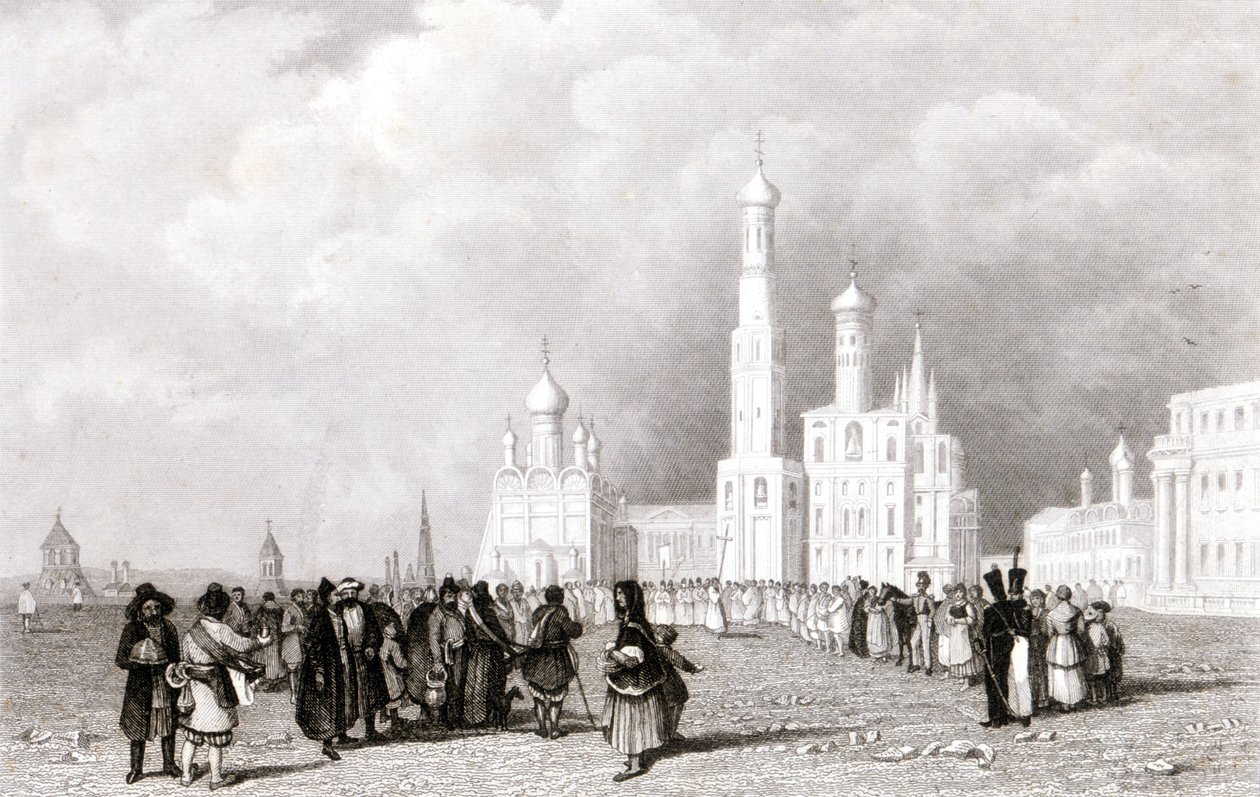 Moskva. Kostel Ivana Velika od Unknown artist