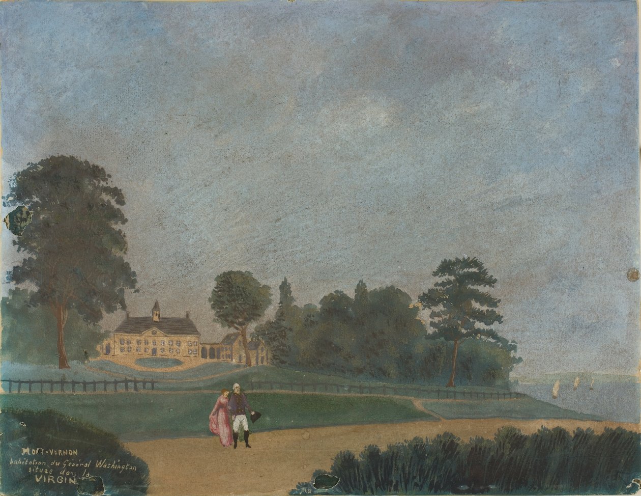 Mount Vernon, sídlo generála Washingtona, Virginie od Unknown artist