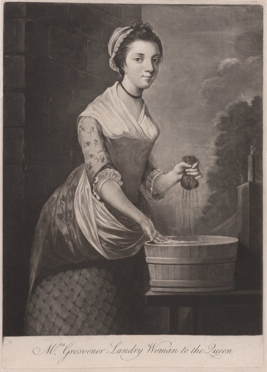 Paní Grosvenor Laundry Woman královně od Unknown artist