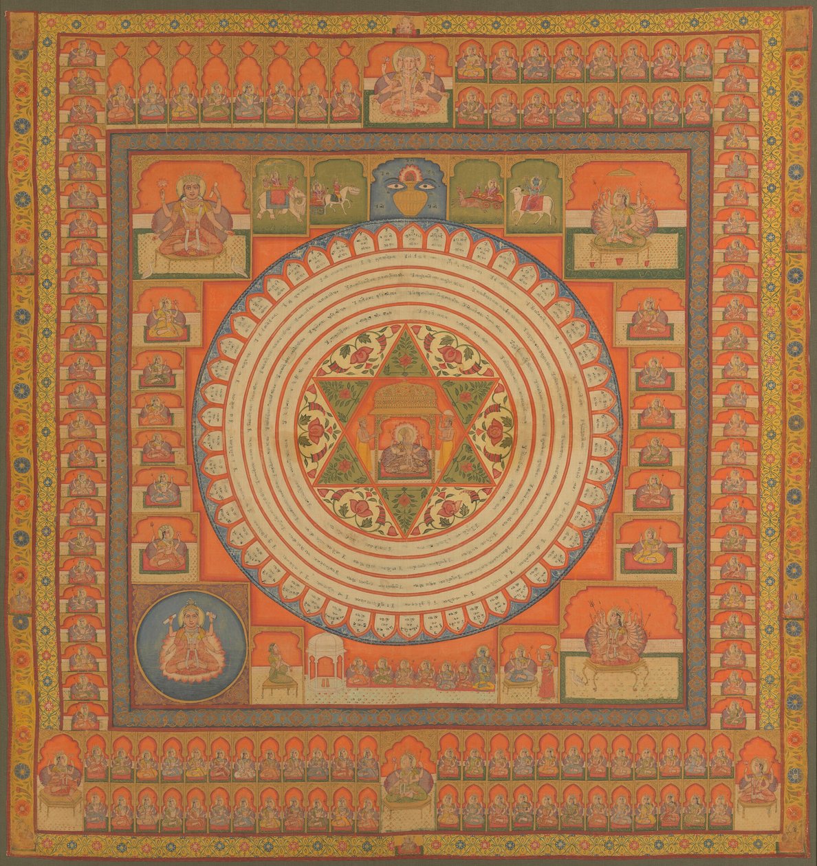 Mystický diagram (jantra) od Unknown artist
