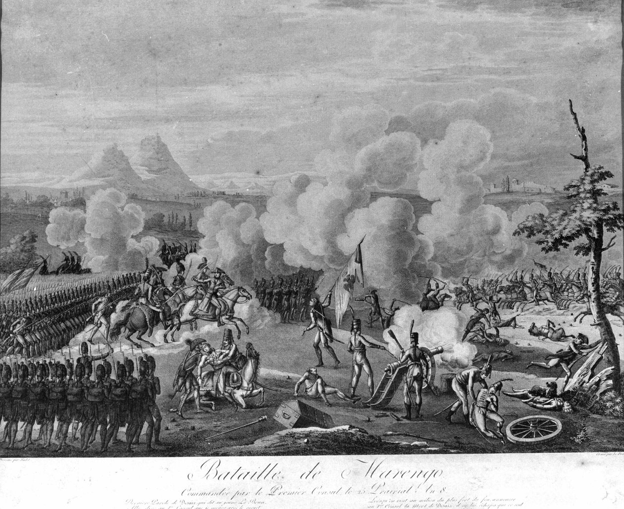 Napoleonská válka: Bitva u Marenga, 14. června od Unknown artist
