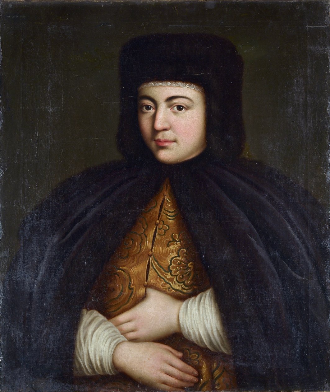 Natalia Kirillovna Narychkina - Portrét carevny Natalia Naryshkina (1651-1694), Anonym. Olej na plátně, druhá polovina 18. stol., Státní muzeum architektury, historie a umění, Vladimír od Unknown artist