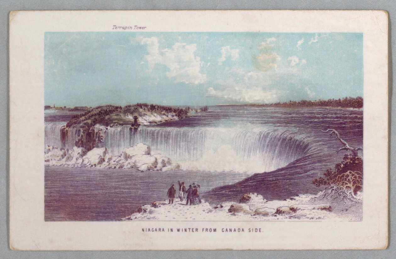 Niagara v zimě z Kanady Side z Niagarských vodopádů: Být kompletním průvodcem od Unknown artist