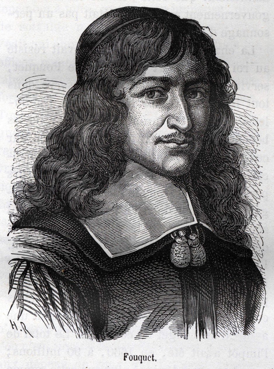 Nicolas Fouquet (1615 - 1680), francouzský státník. Rytina z “”L