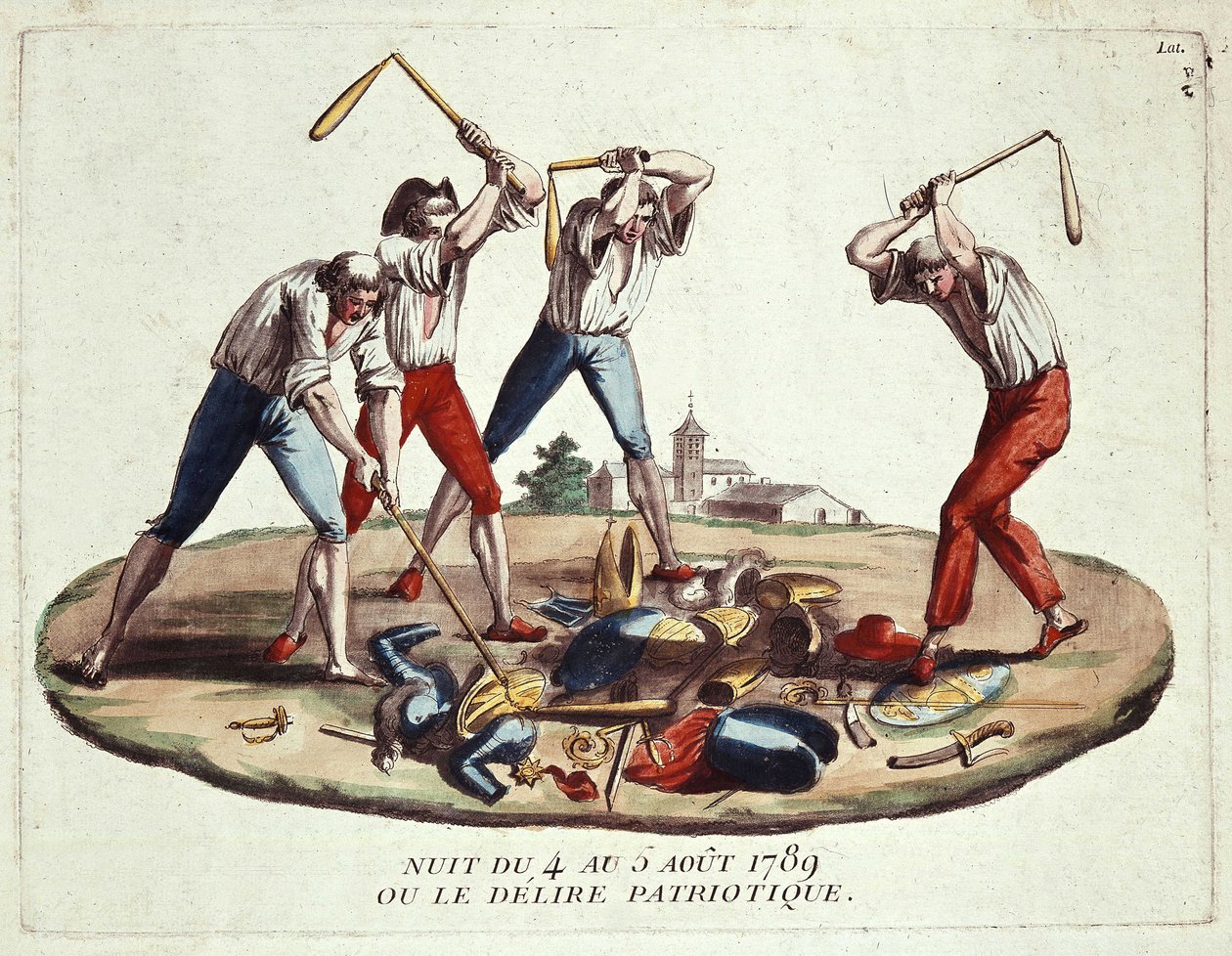 Noc ze 4. na 5. srpna 1789 aneb vlastenecké delirium, konec 18. století od Unknown artist