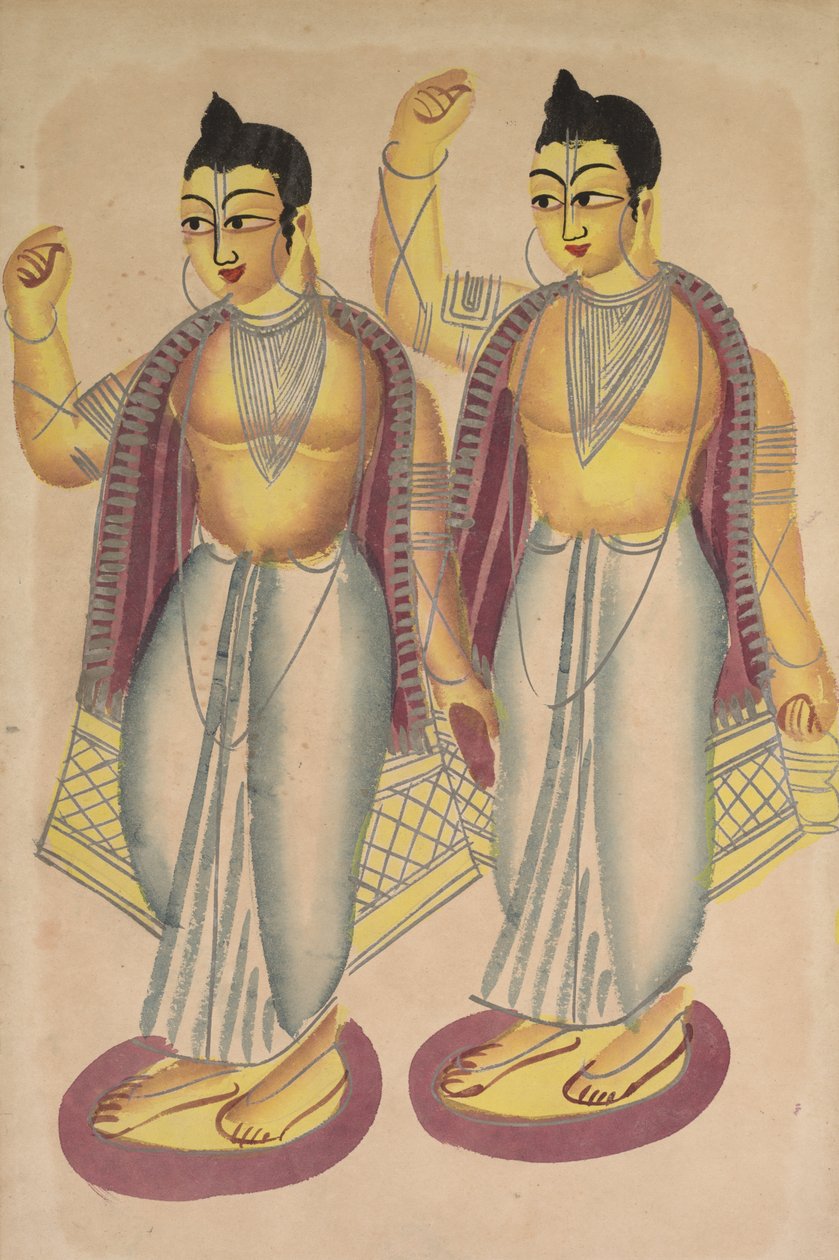 Nitai a Gaur od Unknown artist