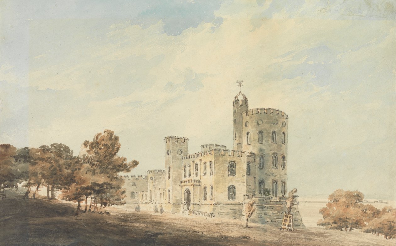 Hrad Norris, Isle of Wight od Unknown artist