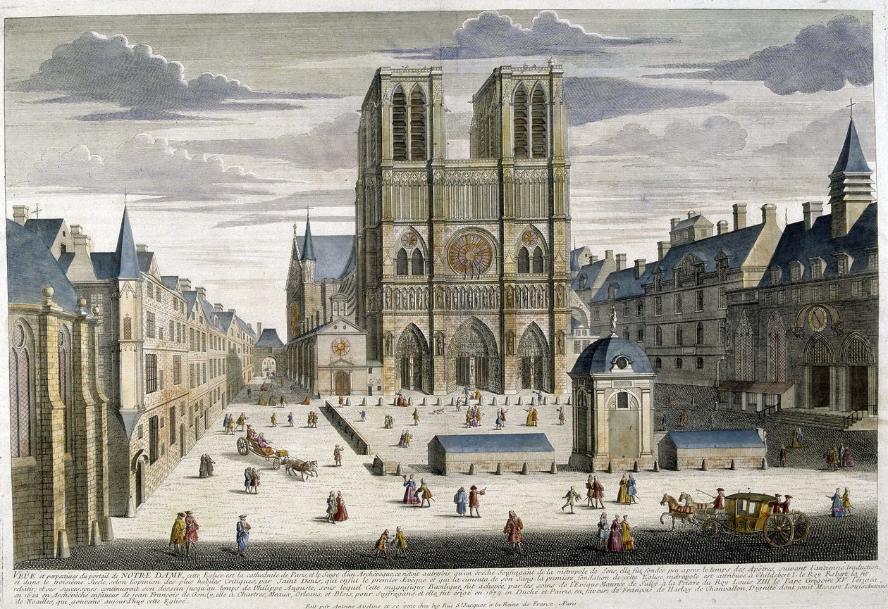 Notre Dame v Paříži od Unknown artist