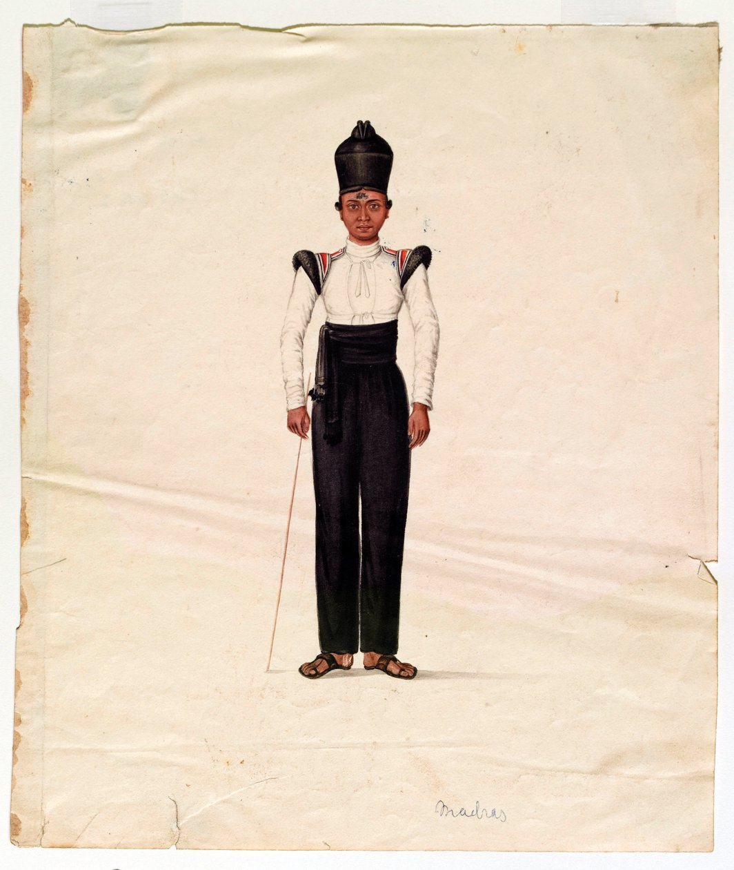 Spořádaný chlapec, armáda Madras od Unknown artist