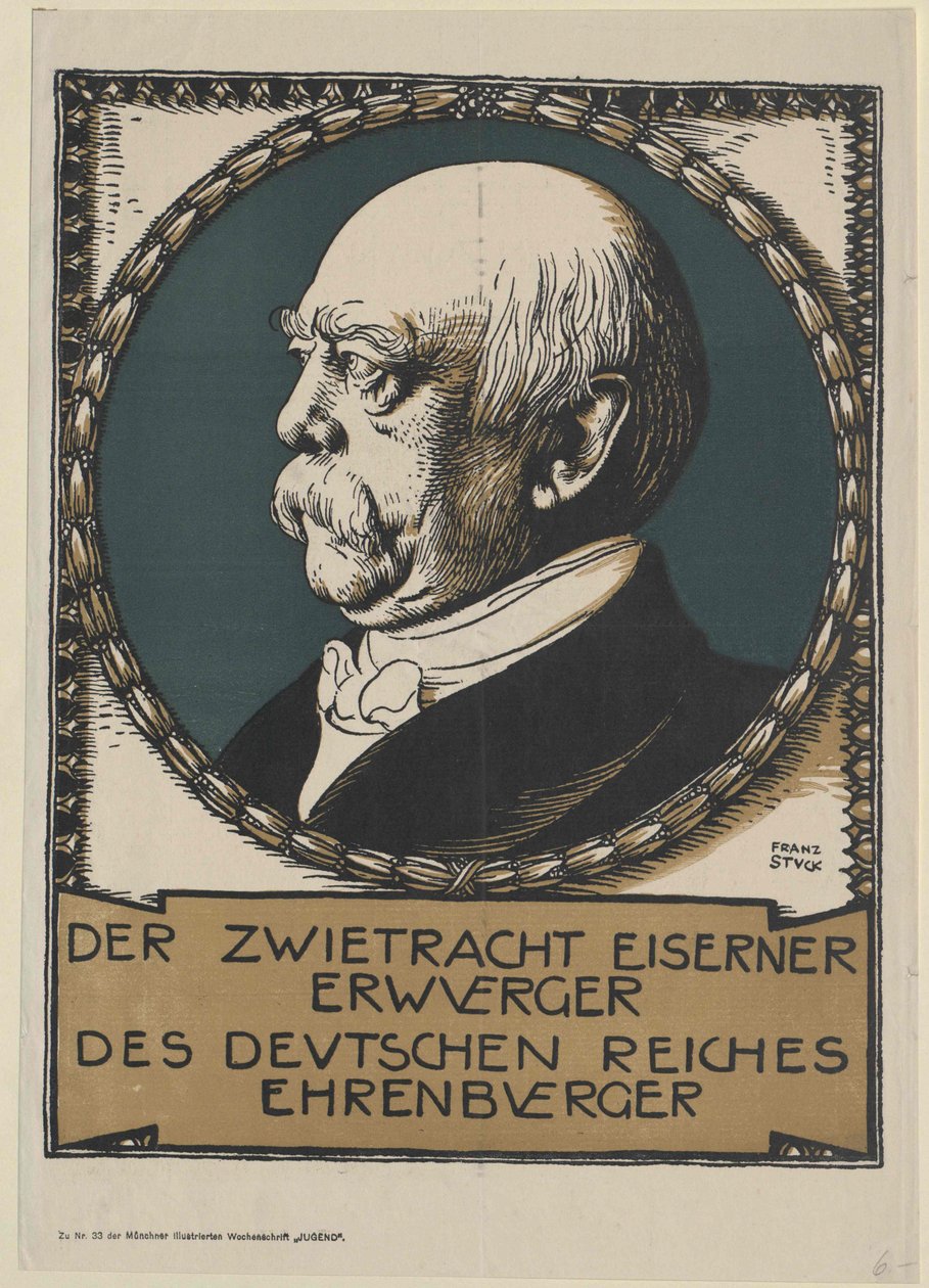Otto hrabě z Bismarcku (tisk) od Unknown artist