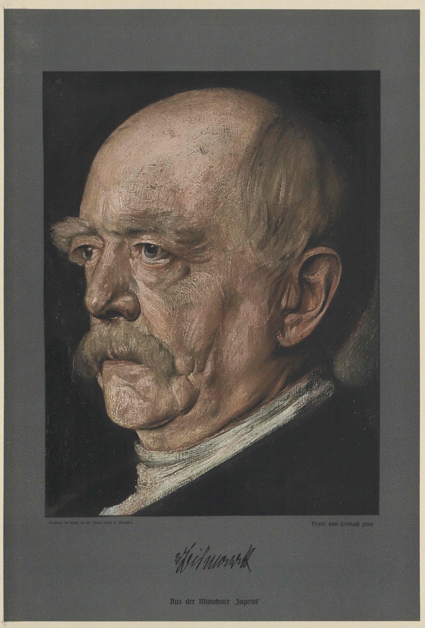 Otto hrabě z Bismarcku (tisk) od Unknown artist