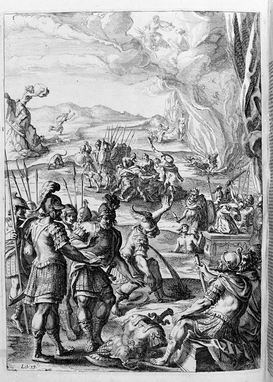 Ovidius (Ovidius) - ilustrace ke knize 15 - (P. Ovidiovy Metamorfózy noci od Unknown artist
