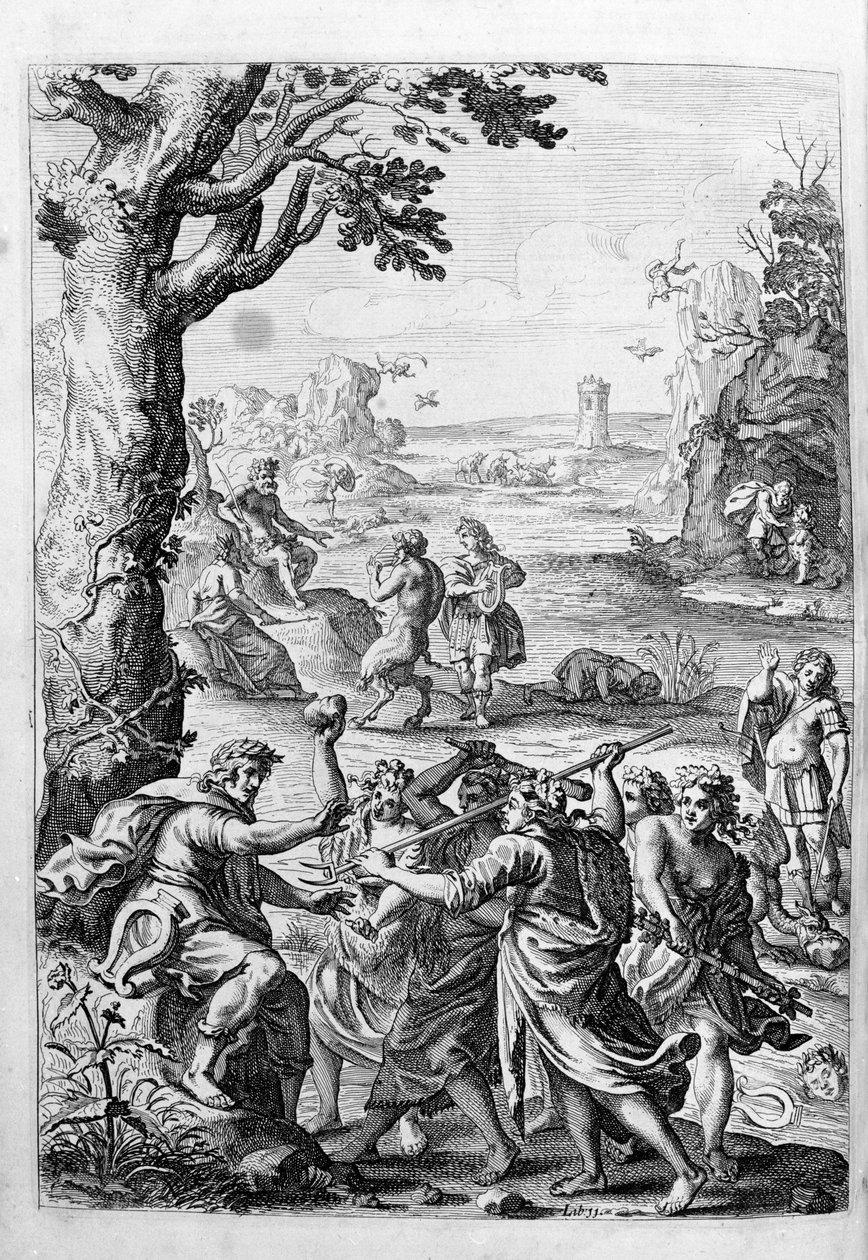 Ovidius (Ovidius) - ilustrace ke knize 15 - (P. Ovidiovy Metamorfózy noci od Unknown artist