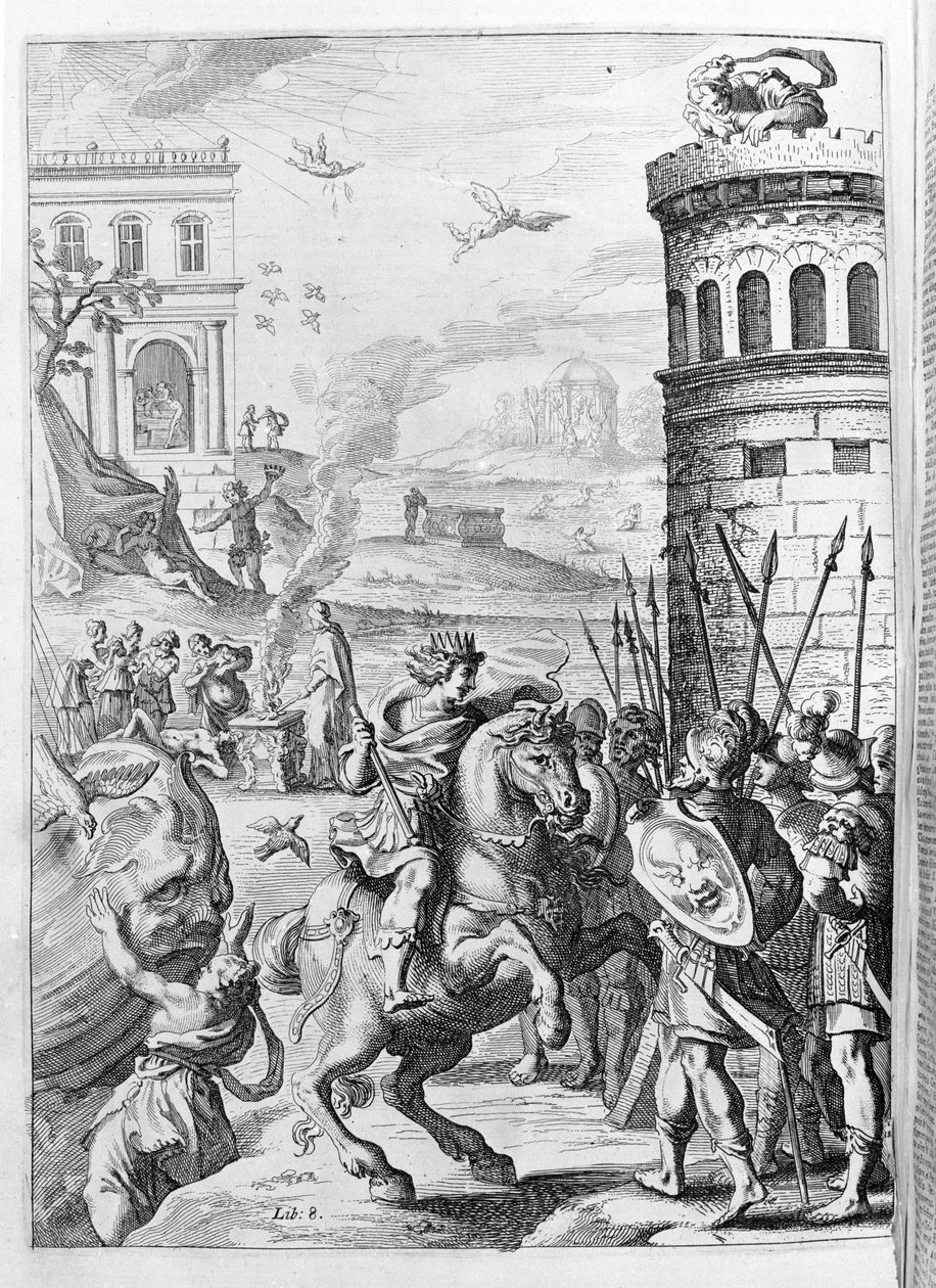 Ovidius (Ovidius) - ilustrace ke knize 15 - (P. Ovidiovy Metamorfózy noci od Unknown artist